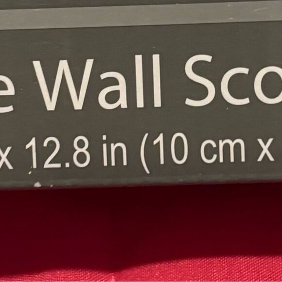 NEW! 2 Piece Wall Sconce Set NWT 
3.9 in wide x 12.8 in high (10 cm wide - Picture 3 of 4